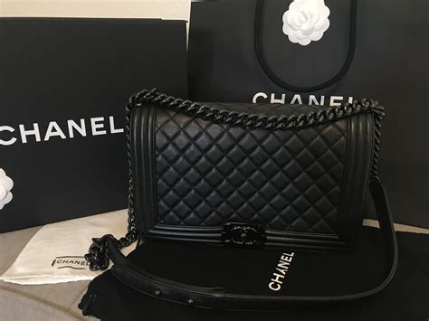 chanel medium so black boy|chanel le boy medium price.